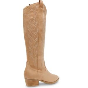 DV Dolce Vita Women's Kitschy Knee High Western Boot Almond Brown NWOB sz 11